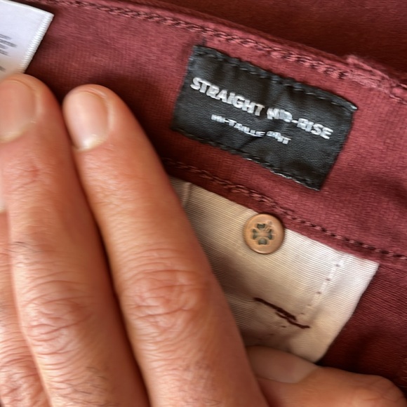 NWT- 🍀 Lucky brand jeans - maroon - size 8 / 29 R - Picture 9 of 13